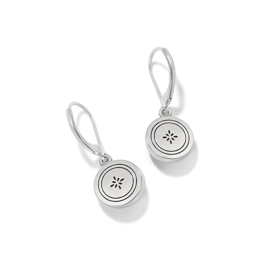 Alcazar Blanc Heart Leverback Earrings (Copy)