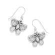 Load image into Gallery viewer, La Tulipe Butterfly Pink French Wire Earrings
