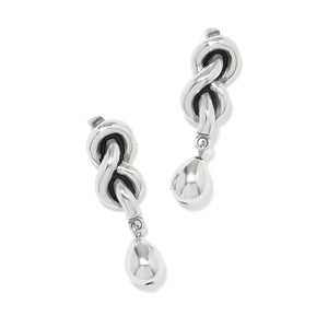 Interlok Single Knot Drop Earrings