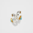 Load image into Gallery viewer, Ferrara Entrata Moon Small Hoop Earrings
