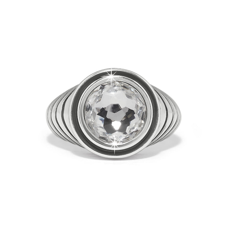 Meridian Aurora Domed Ring-Crystal