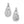 Load image into Gallery viewer, Cascade Drop Petite Post Drop Earrings
