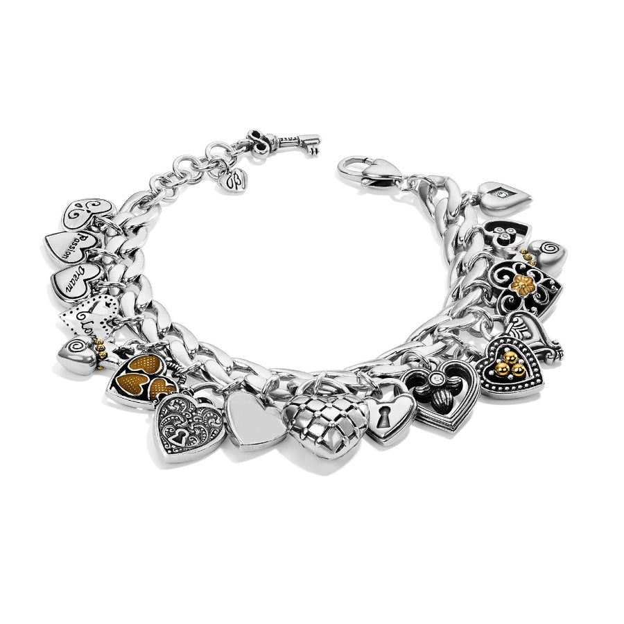 One Heart Charm Bracelet