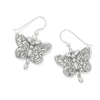 Load image into Gallery viewer, La Tulipe Butterfly French Wire Earrings
