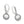 Load image into Gallery viewer, Meridian Aurora Leverback Earrings-Crystal
