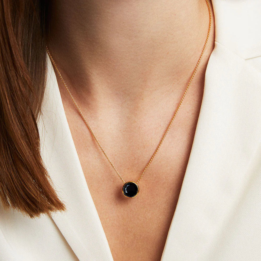 Signature Knockout Pendant-Gold & Black Onyx