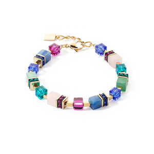 GeoCUBE® Precious Statement bracelet gold-multicolour