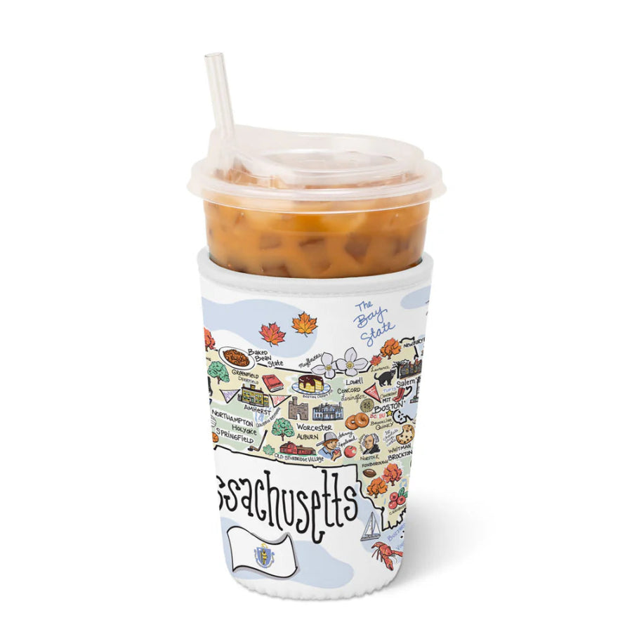 Swig - Medium Iced Cup Coolie - Massachusetts