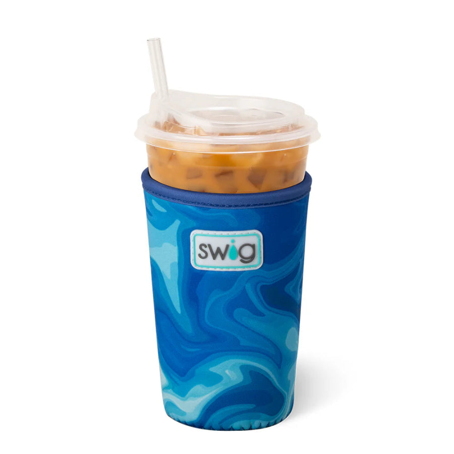 Swig - Medium Iced Cup Coolie - Blue Lagoon