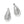Load image into Gallery viewer, Cascade Drop Petite Post Drop Earrings
