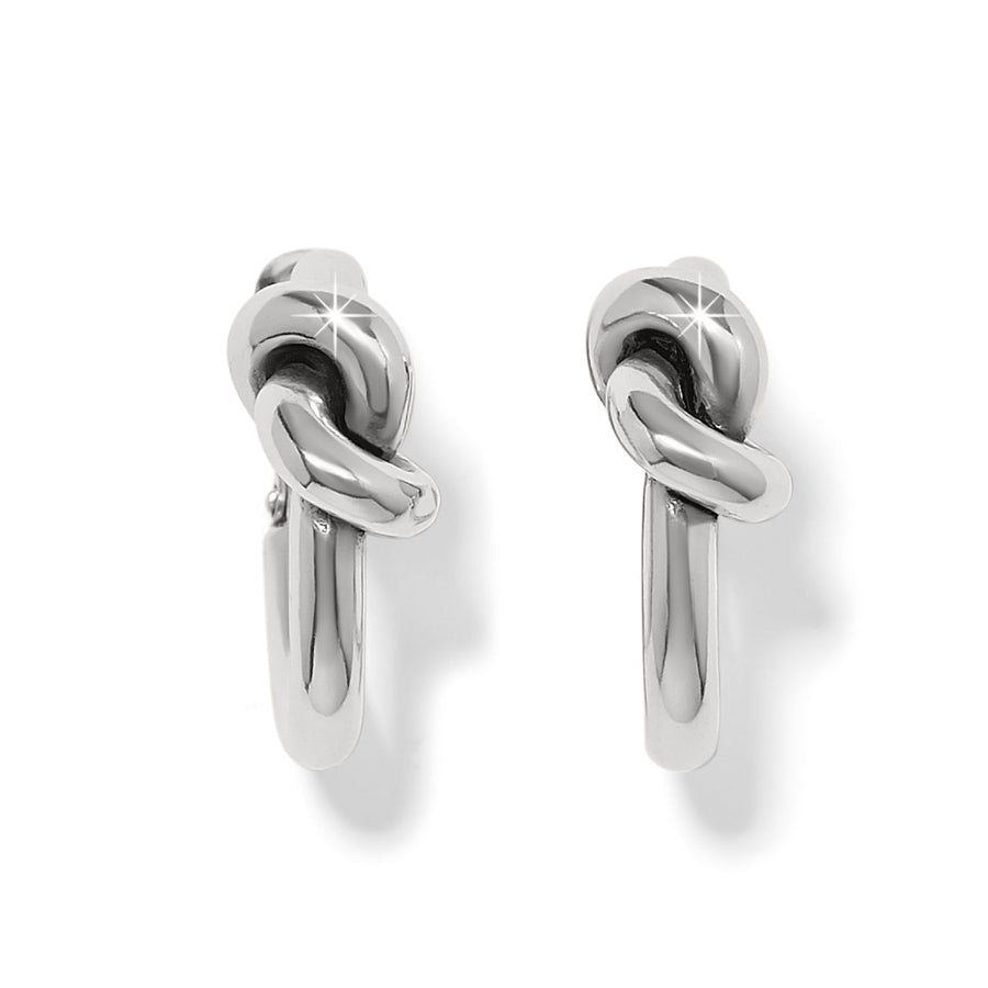 Interlok Single Knot Hoop Earrings