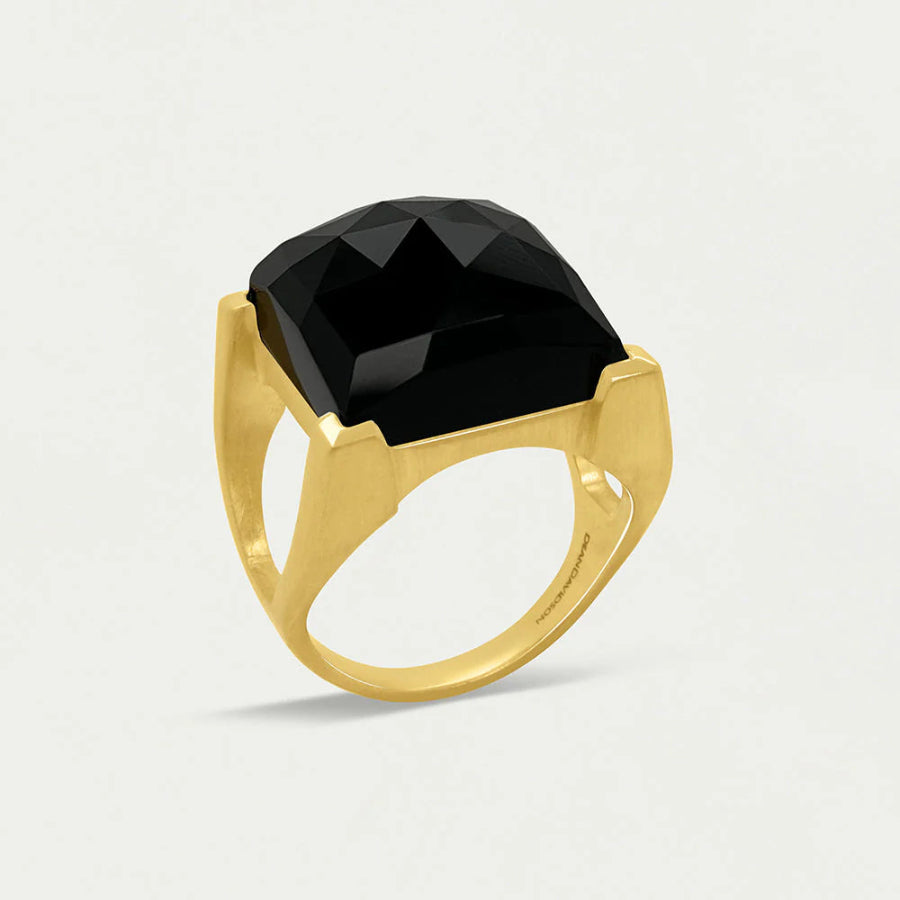 Plaza Rong-Gold & Black Onyx