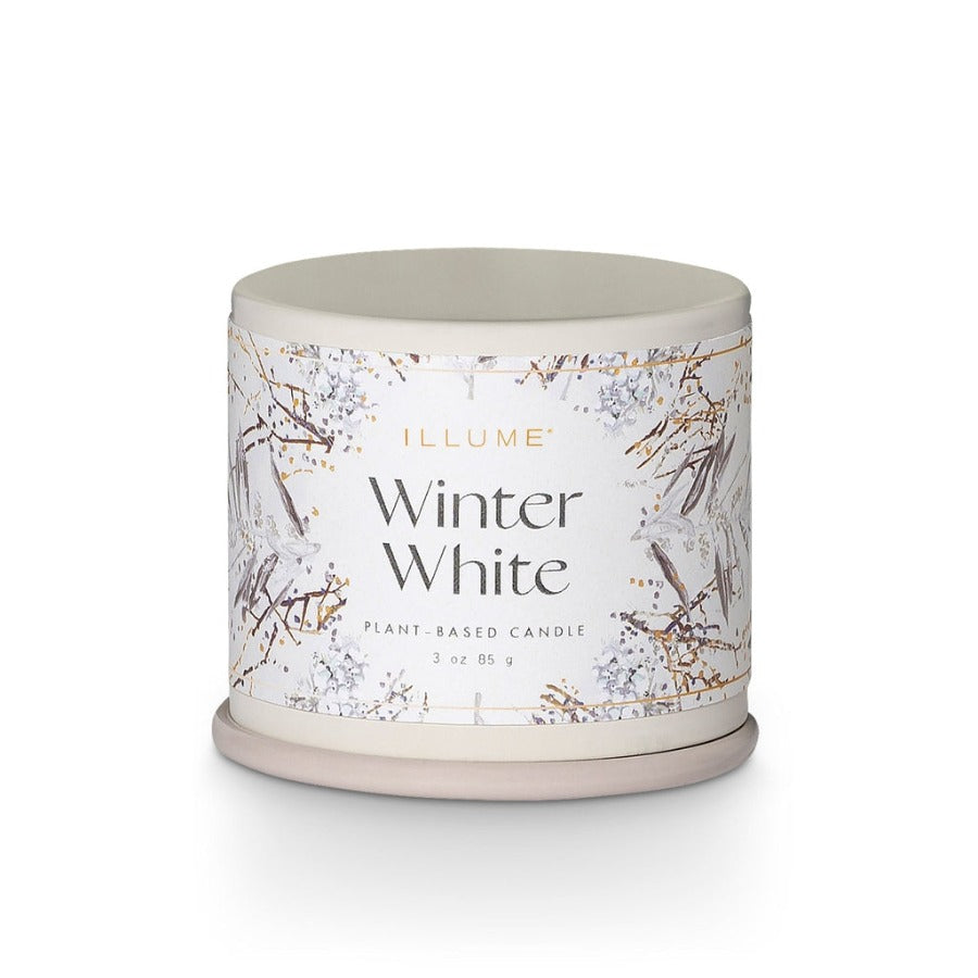 Winter White - Demi Tin Candle