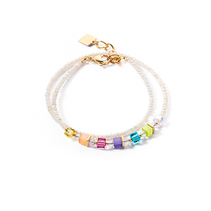 Joyful Colours Wrap bracelet gold rainbow