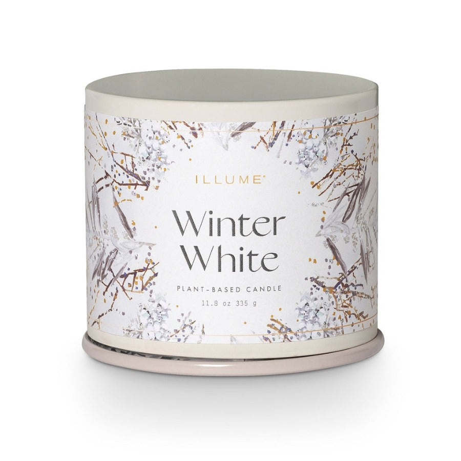 Winter White - Large Tin Candle