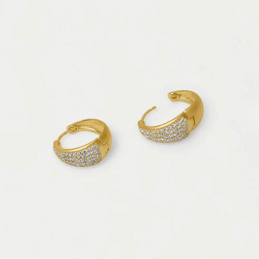 Margaux Pavé Huggie Hoops