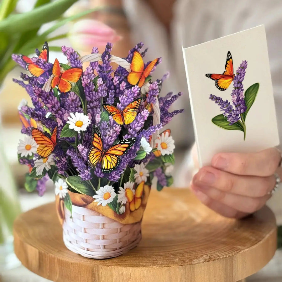 Mini Lavender & Butterflies - Fresh Cut Paper