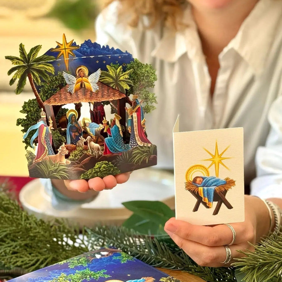 Mini Starlit Nativity - Fresh Cut Paper