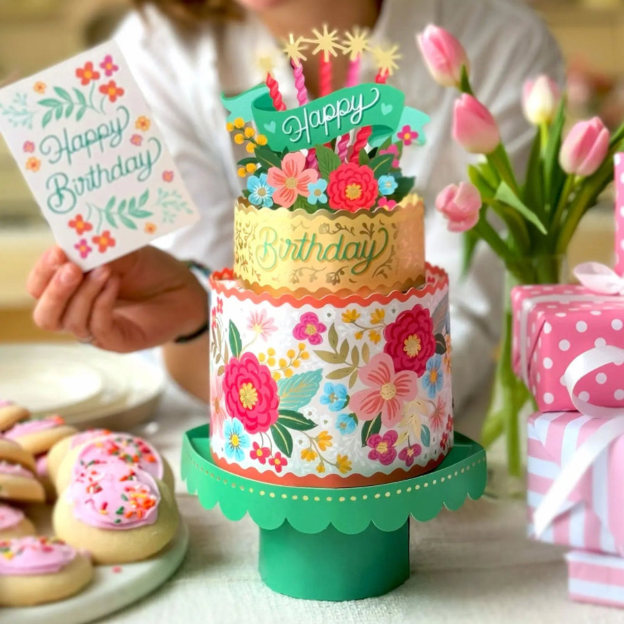 Blooming Birthday Cake - Freshcut Paper