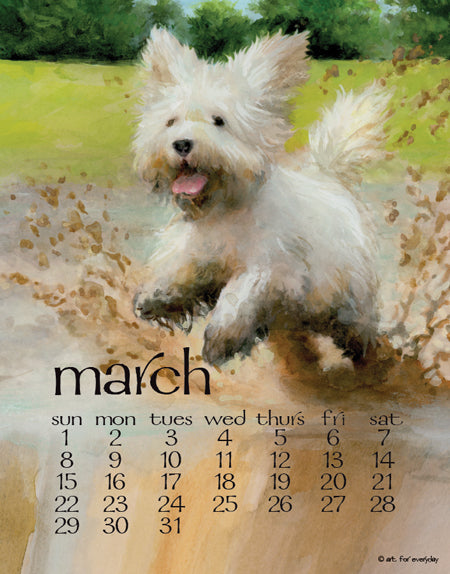 2026 Poster Calendar - 11 x 14 - Dog Days