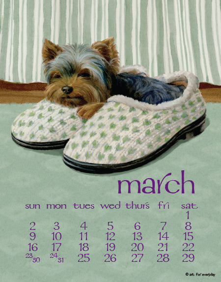 2025 Desktop Calendar - 5 x 7 - Dog Days