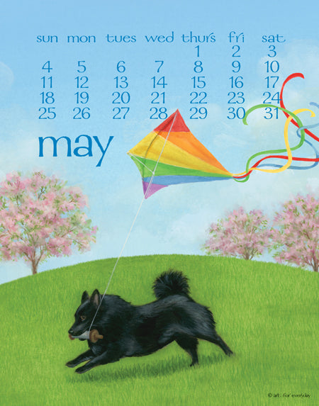 2025 Desktop Calendar - 5 x 7 - Dog Days