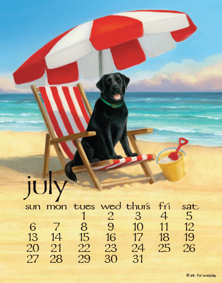 2025 Desktop Calendar - 5 x 7 - Dog Days