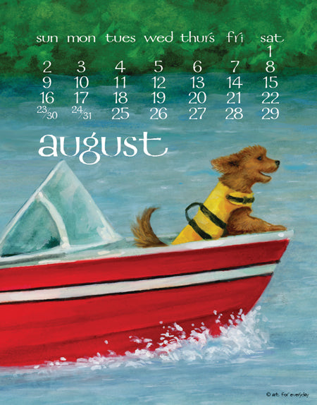 2026 Desktop Calendar - 5 x 7 - Dog Days