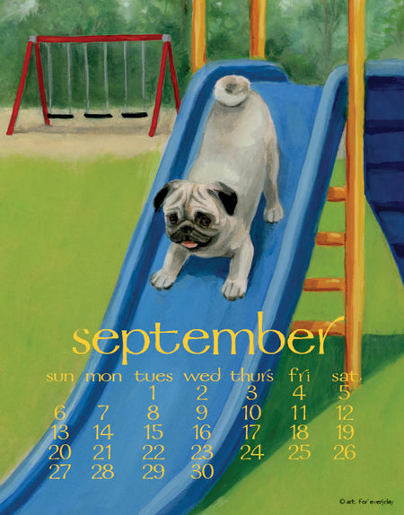 2026 Poster Calendar - 11 x 14 - Dog Days
