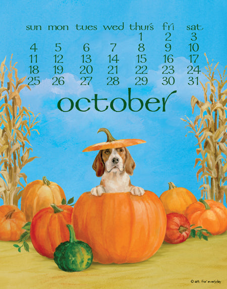2026 Poster Calendar - 11 x 14 - Dog Days