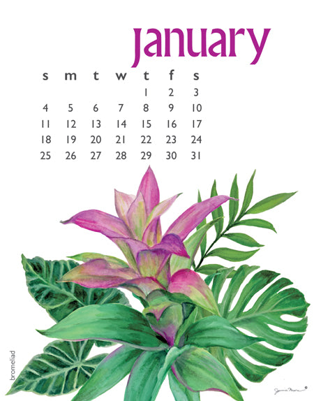 2026 Poster Calendar - 11 x 14 - Flowers