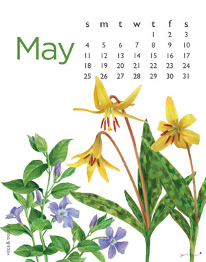 2025 Poster Calendar - 11 x 14 - Flowers