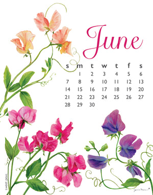 2026 Poster Calendar - 11 x 14 - Flowers