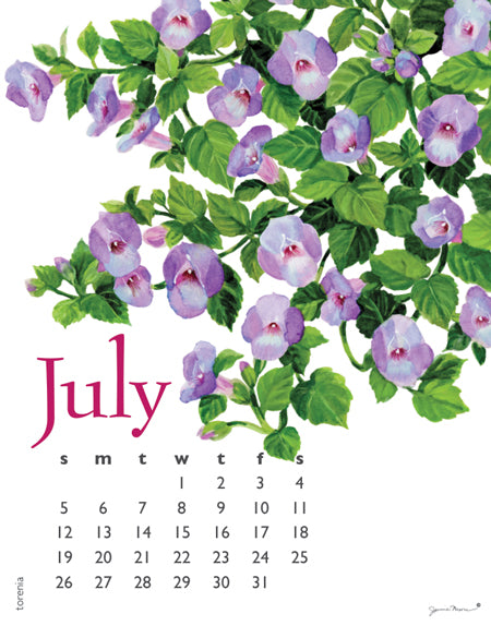 2026 Poster Calendar - 11 x 14 - Flowers