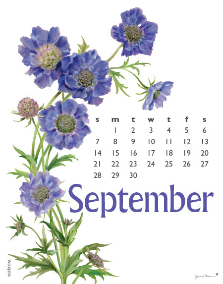 2025 Poster Calendar - 11 x 14 - Flowers