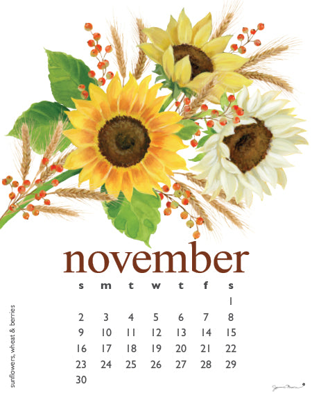 2025 Poster Calendar - 11 x 14 - Flowers