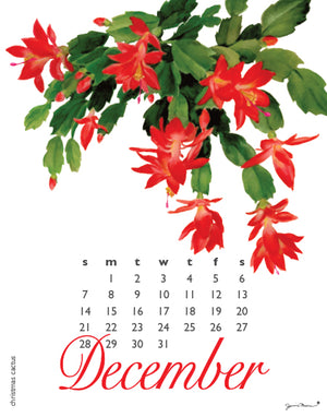 2025 Poster Calendar - 11 x 14 - Flowers