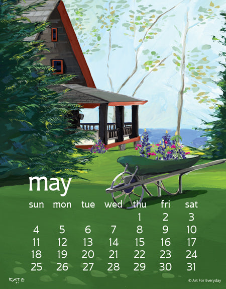 2025 Poster Calendar - 11 x 14 - Kate Libby