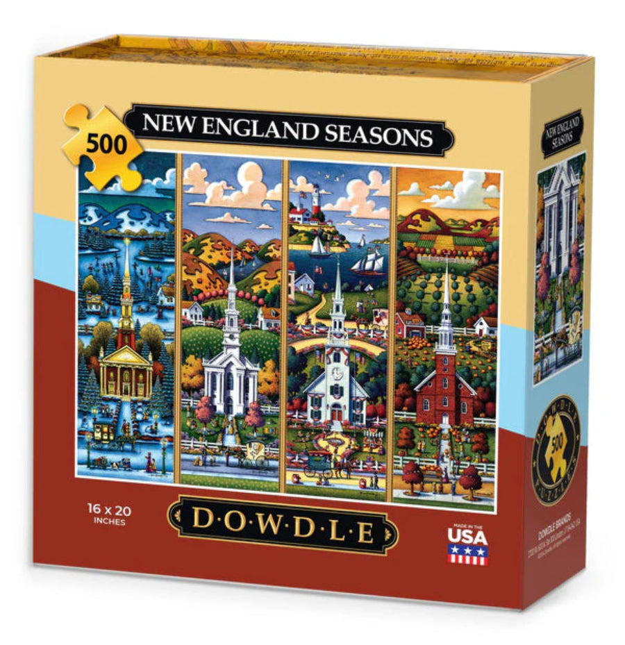 Puzzle - New England Seasons - 500  pieces