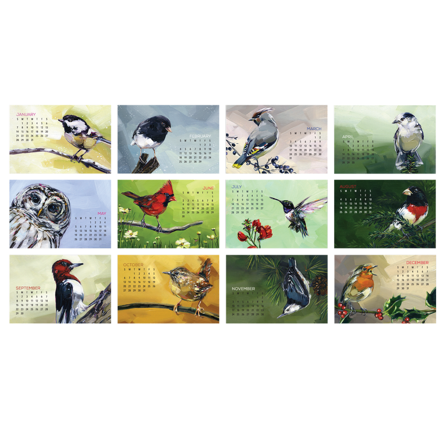 2024 Desktop Calendar - 4 x 6 - Bird