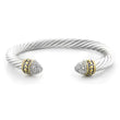 Load image into Gallery viewer, Briolette Collection - Large Pavé Wire Cuff Bracelet

