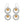 Load image into Gallery viewer, Palm Canyon Two Tone French Wire Earrings
