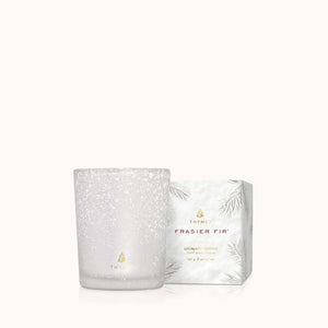 Flocked- 2 oz Votive Candle - Frasier Fir