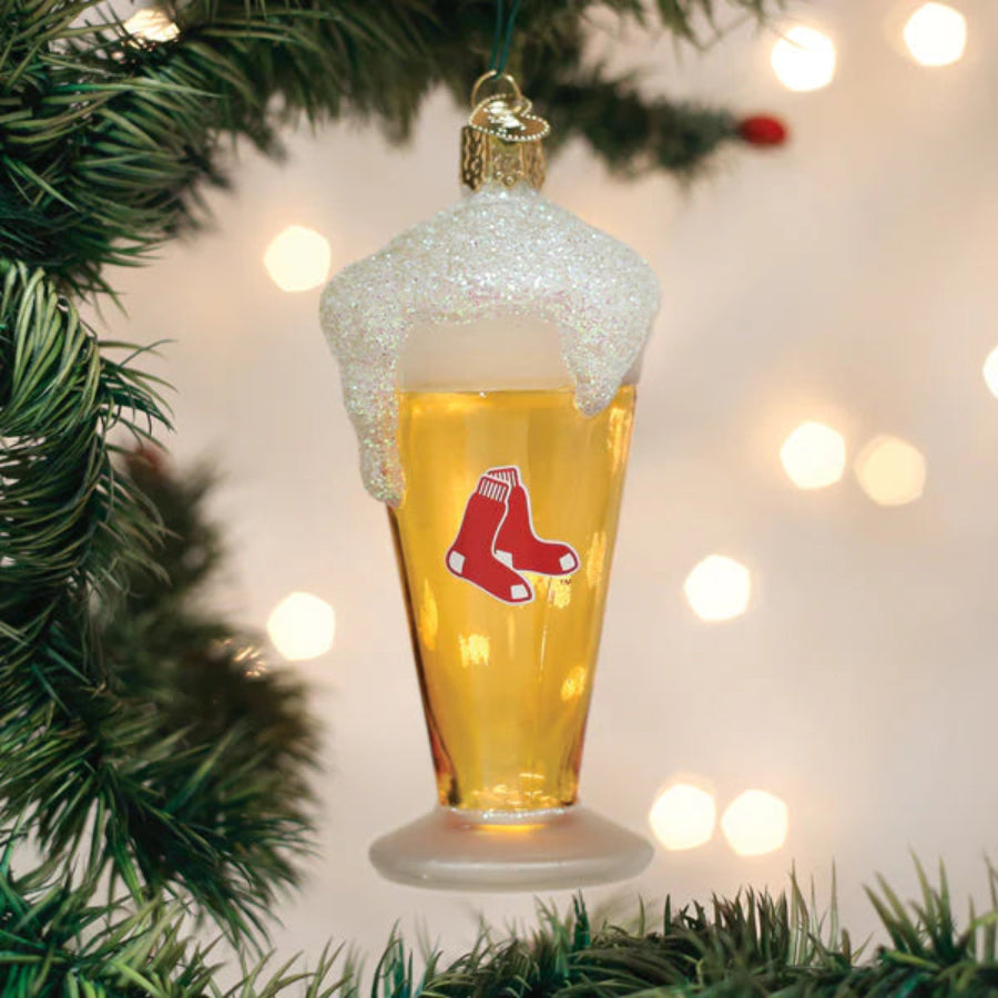 Boston City - Red Sox Glass of Beer Ornament