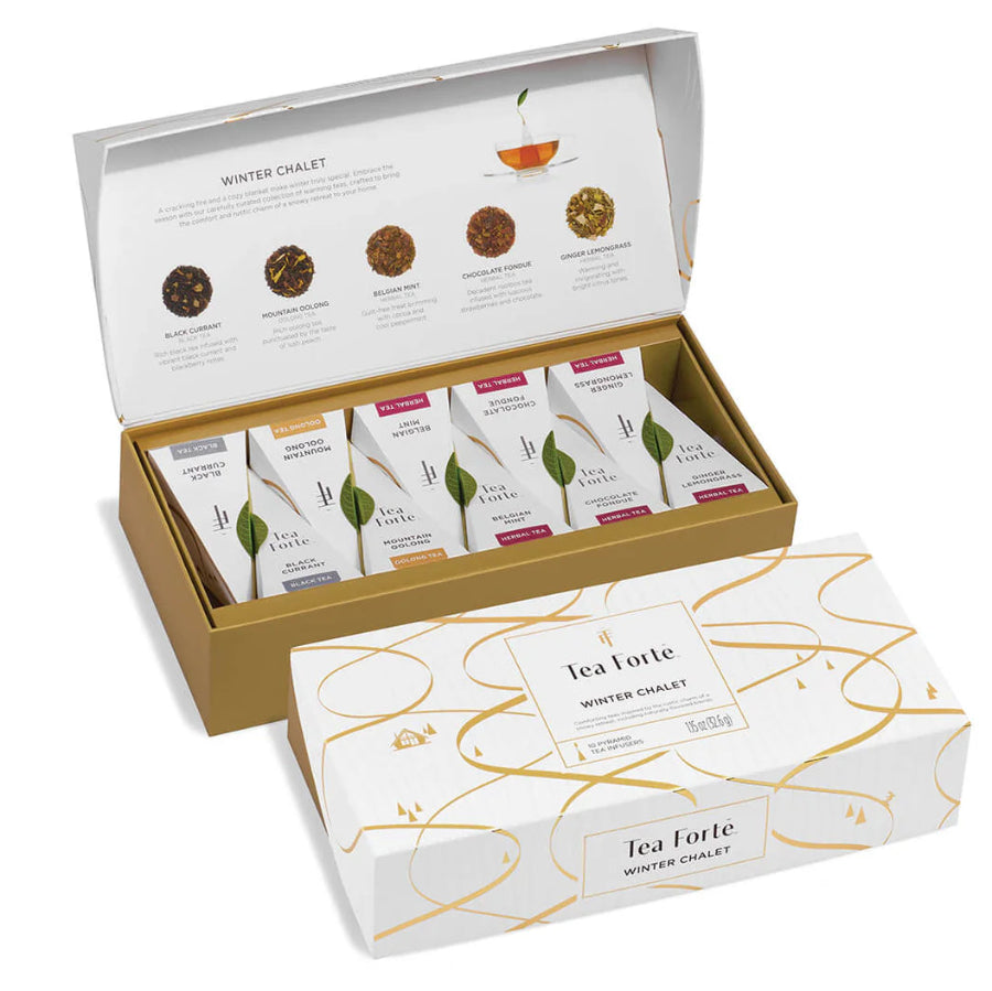 Petite Tea Presentation Box - Winter Chalet