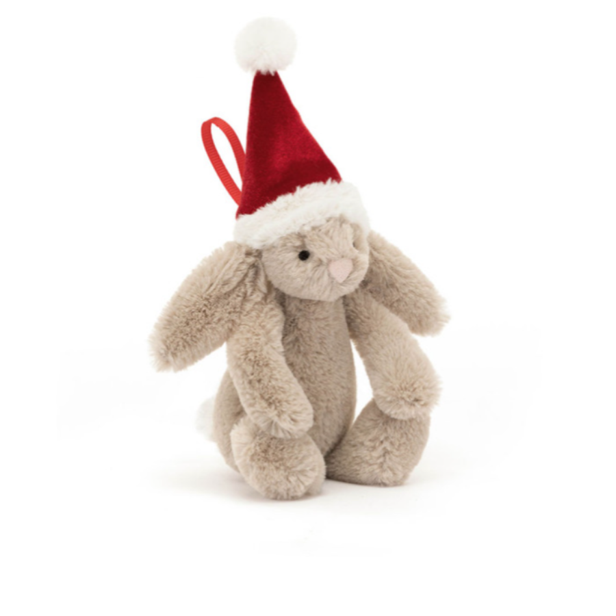 Bashful Christmas Bunny Decoration - Ornament