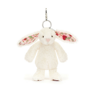 Blossom Cream Bunny "Berry" Bag Charm