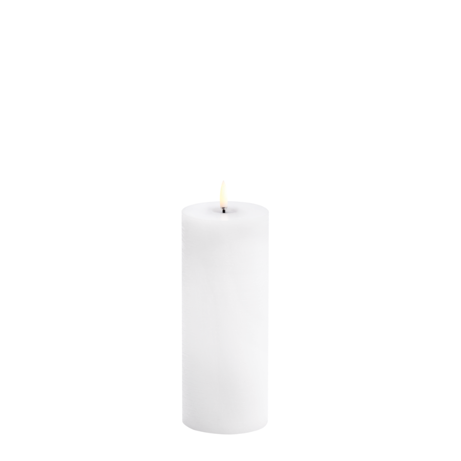 Uyuni 3"x 8" Nordic White Pillar Candle