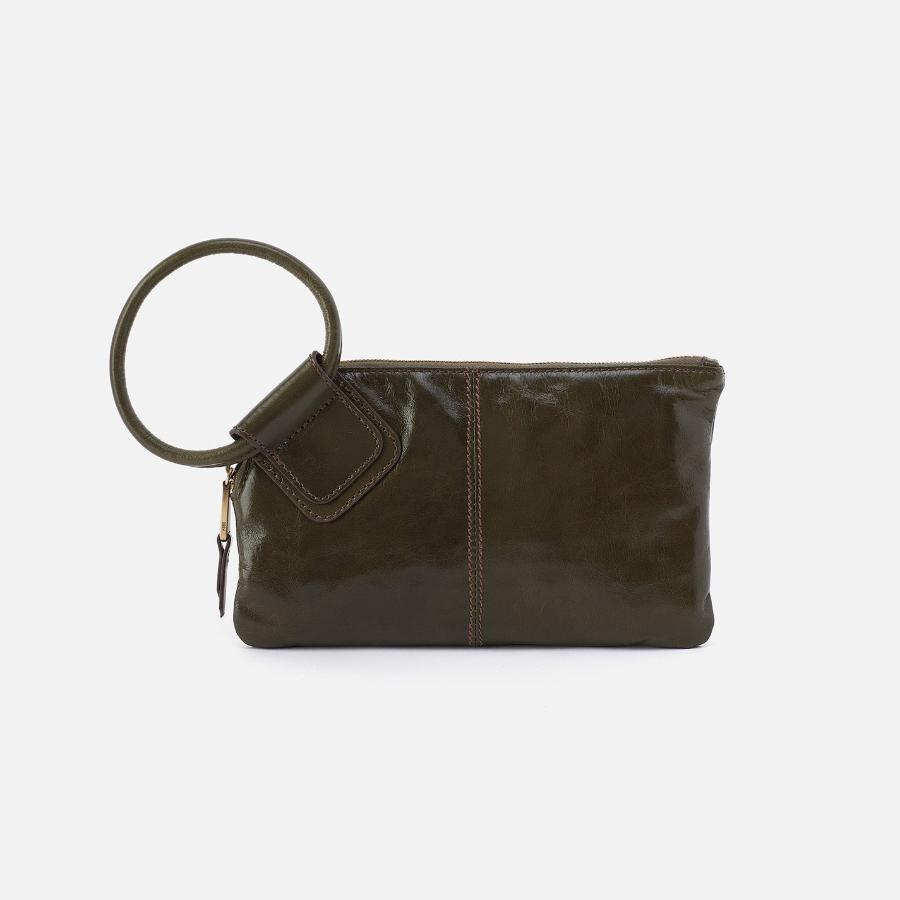 Hobo-Sable Wristlet-Deep Moss