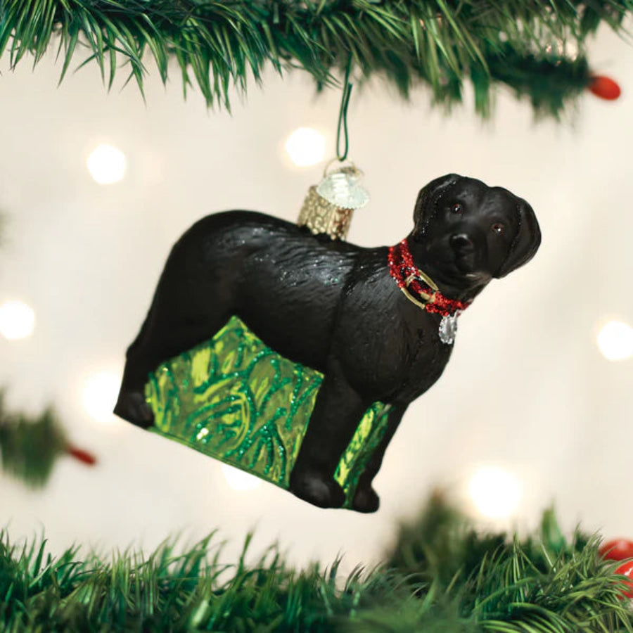 Standing Black Lab - Old World Christmas